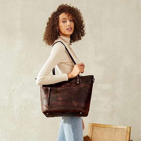 Vintage-Ledertasche