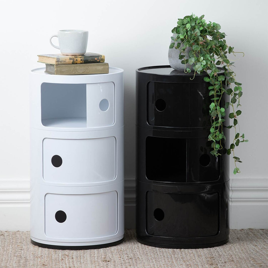 3-Stöckiger Zylindrischer Moderner Schrank