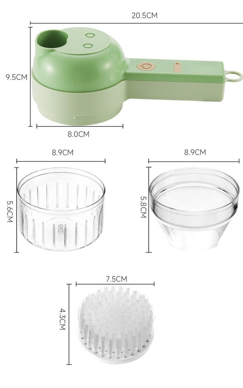4-In-1 Elektrischer Küchenhäcksler