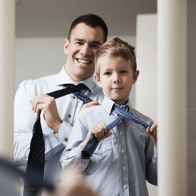 Blaue Krawatte Für Männer