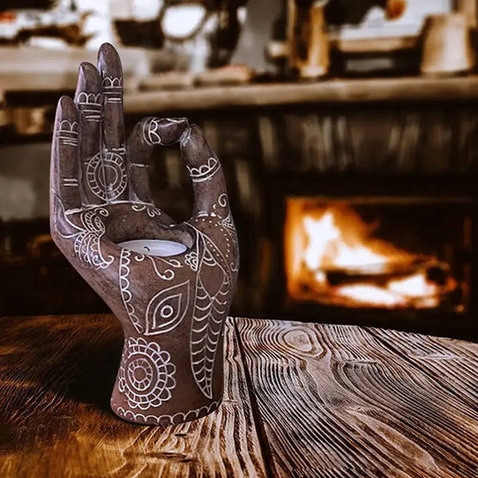 Buddha Hand Kerzenhalter