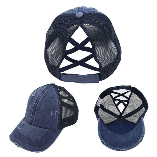 Criss Cross Pferdeschwanzmütze