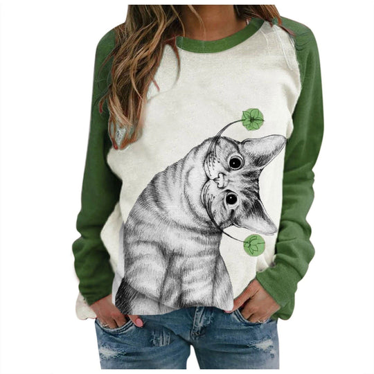 Frauen Bedrucktes Sweatshirt