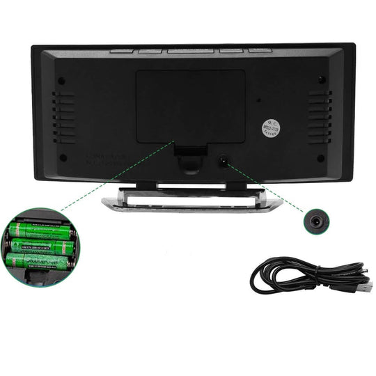 Gebogener Led-Digitalwecker