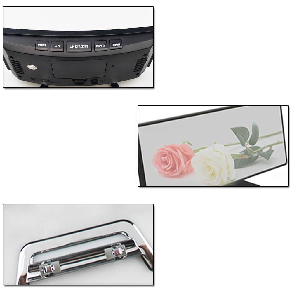 Gebogener Led-Digitalwecker