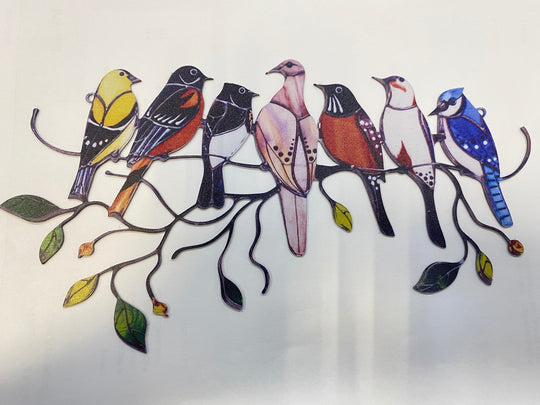 Glasmalerei Vogel Sonnenfänger