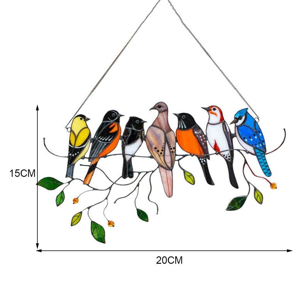 Glasmalerei Vogel Sonnenfänger