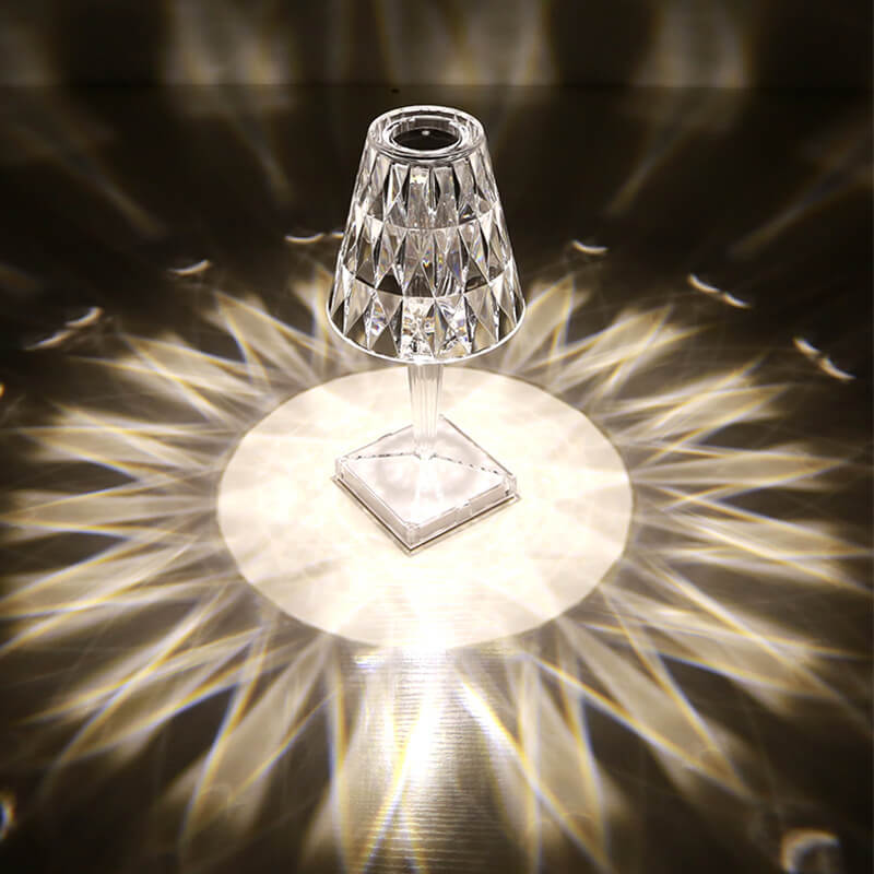 Glitzernde Diamant Acryl Lampe