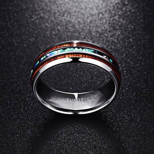 Hawaiianischer Koa Holz Ring