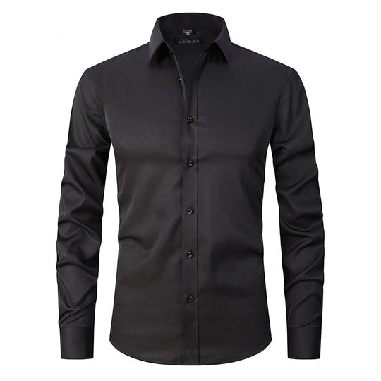 Herren Anti-Winkle Slim Fit Kleid Hemd