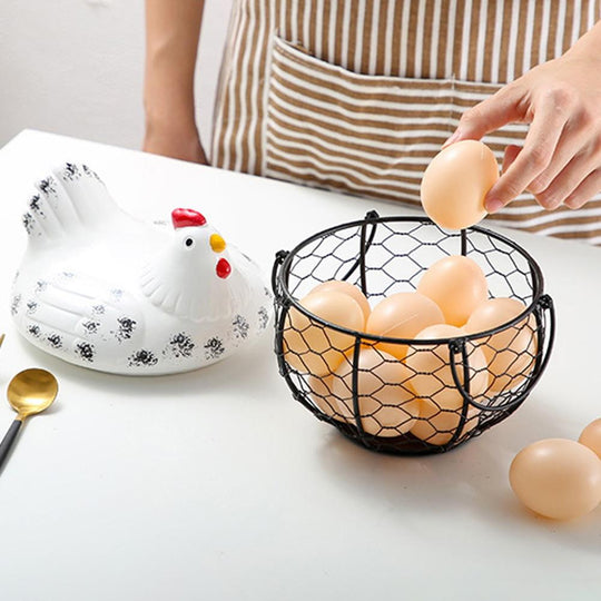 Keramischer Eieraufbewahrungskorb