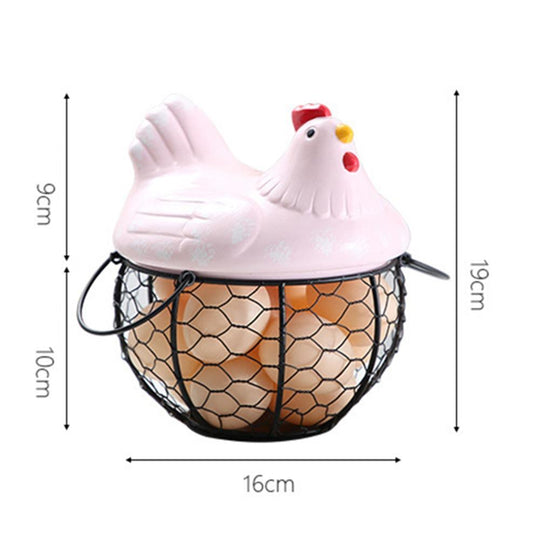 Keramischer Eieraufbewahrungskorb
