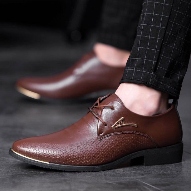 Klassische Leder Herrenschuhe