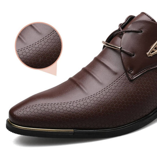 Klassische Leder Herrenschuhe