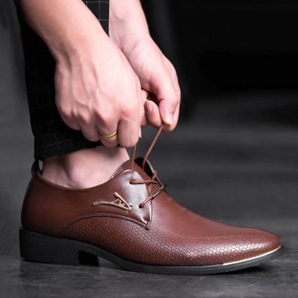 Klassische Leder Herrenschuhe