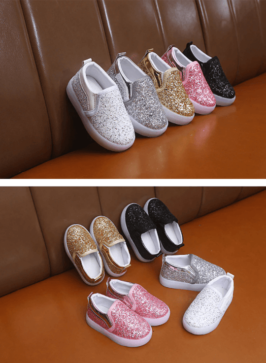 Led Glittery Kinder Turnschuhe