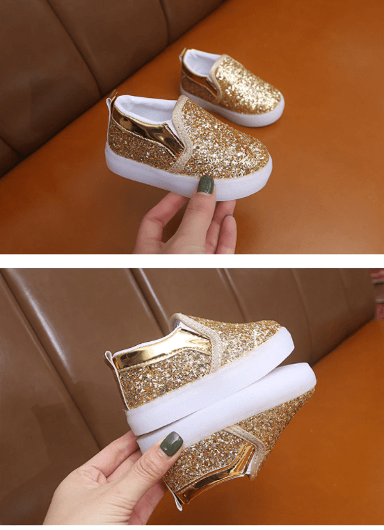 Led Glittery Kinder Turnschuhe