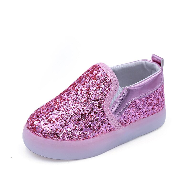 Led Glittery Kinder Turnschuhe