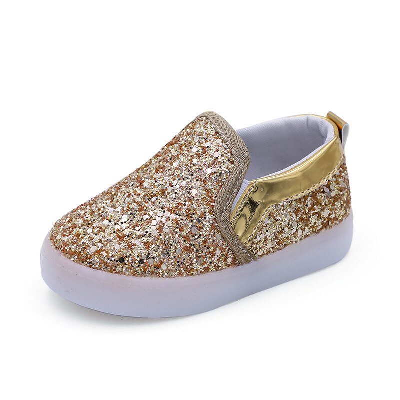 Led Glittery Kinder Turnschuhe