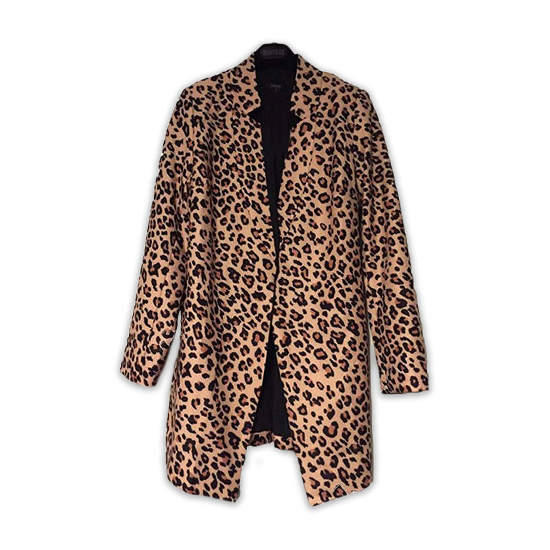Leopard Bedruckter Blazer Für Frauen
