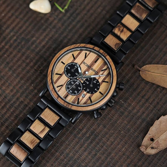Luxuriöse Herrenuhr Aus Holz