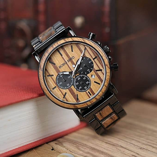 Luxuriöse Herrenuhr Aus Holz
