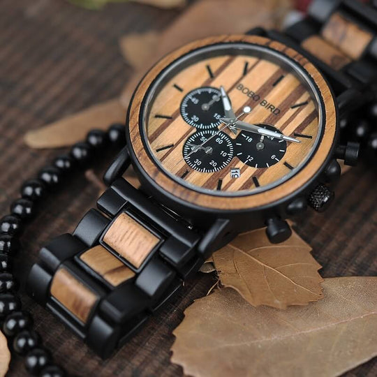 Luxuriöse Herrenuhr Aus Holz