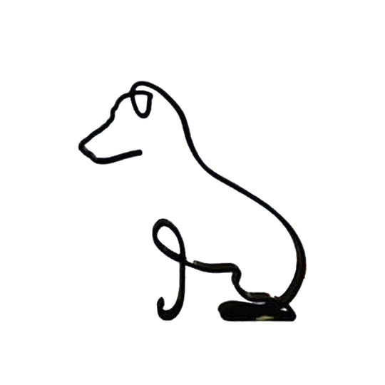 Minimalistische Hundeskulptur