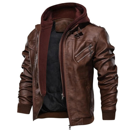 Motorrad-Lederjacke Für Männer