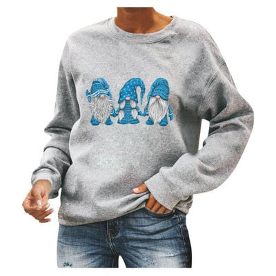 Niedlicher Weihnachtsmann Grafik Pullover