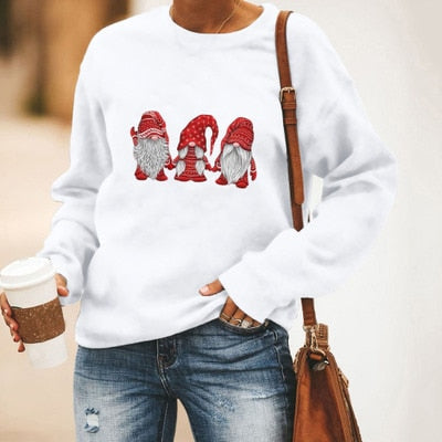 Niedlicher Weihnachtsmann Grafik Pullover
