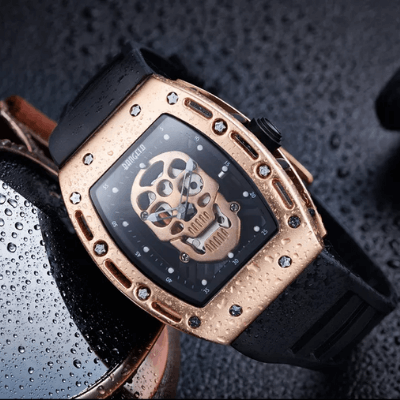 Piraten-Totenkopf Herrenuhr