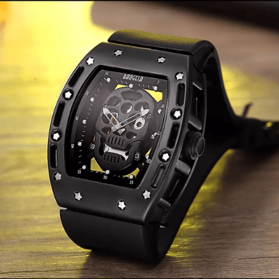 Piraten-Totenkopf Herrenuhr
