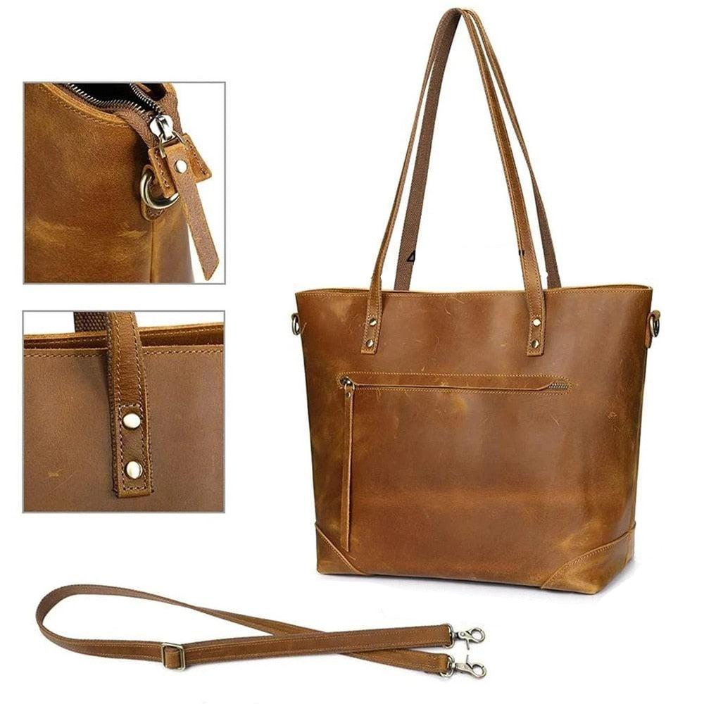 Vintage-Ledertasche