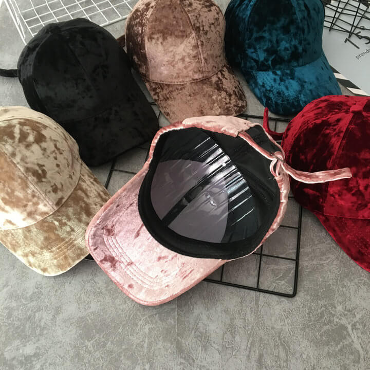 Samt Damen Mütze