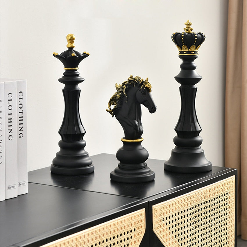Schach-Statue