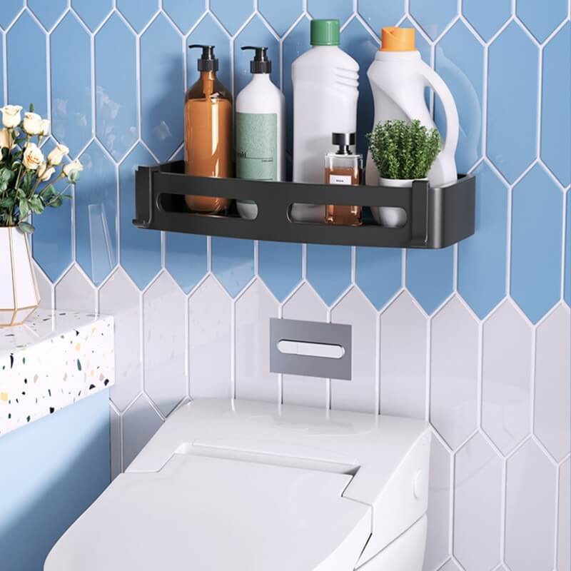 Silberner Duschwagenkorb