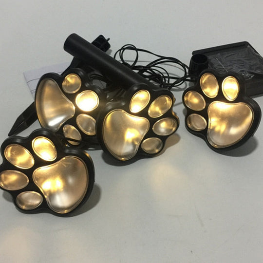 Solarbetriebene Lichter Für Pfotenabdrücke