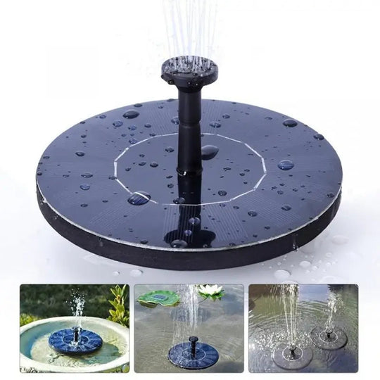 Solarbetriebener Schwimmerbrunnen