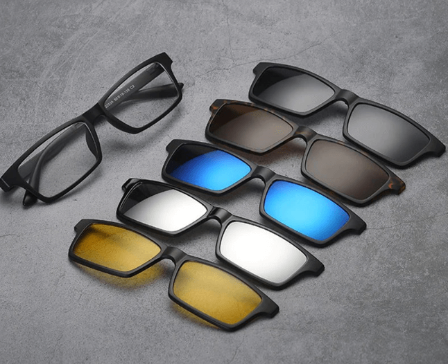 Sonnenbrille Mit Mehreren Clips