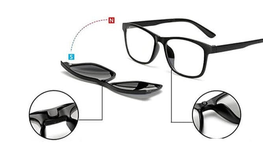 Sonnenbrille Mit Mehreren Clips