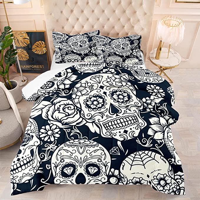 Totenkopf-Bettwäsche