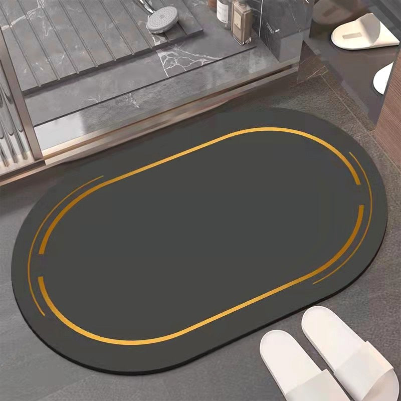 Ultra-Absorbierender Ovaler Badteppich