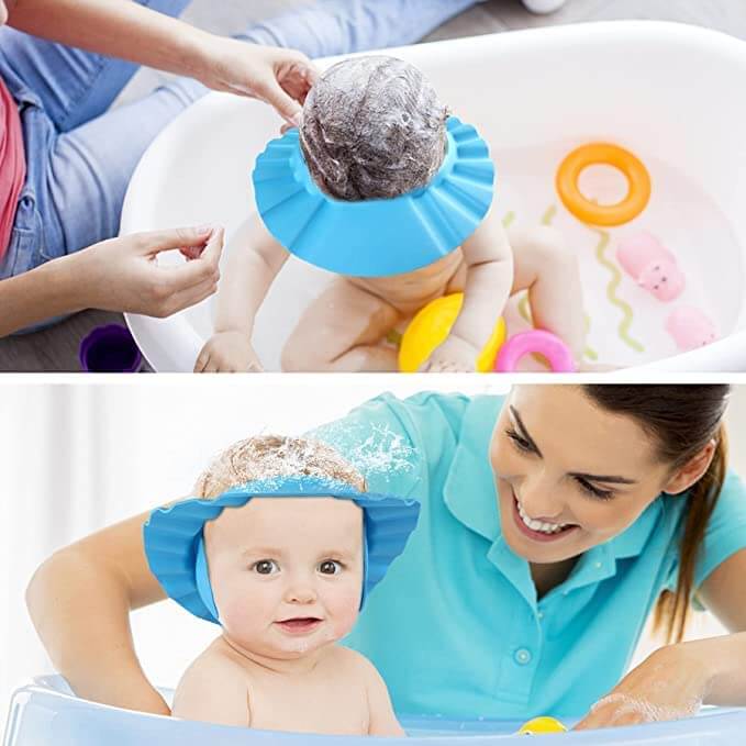 Verstellbare Baby-Duschmütze