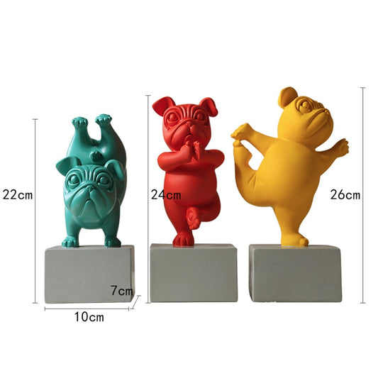 Yoga Bulldogge Figurine