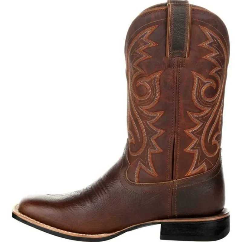 Cowboystiefel aus Leder für Männer