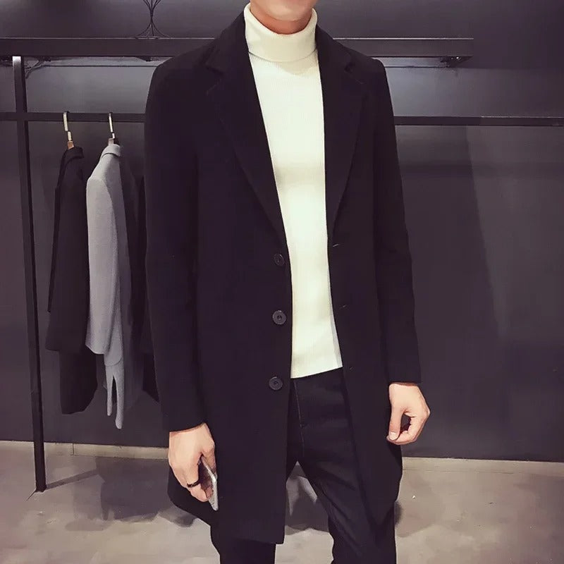 Slim fit zakelijke herenjas