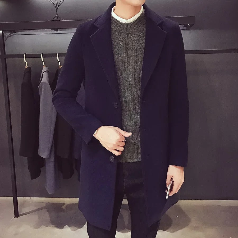 Slim fit zakelijke herenjas