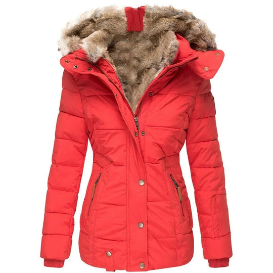 Warm wattierte Baumwolljacke für Frauen