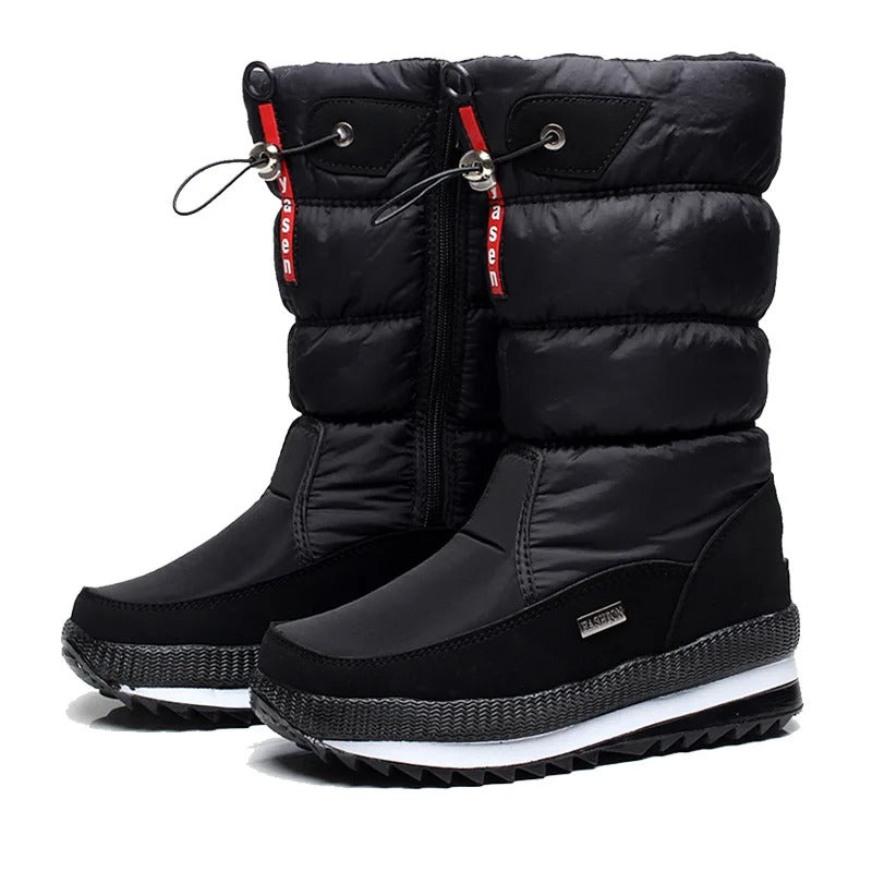 Dikke pluchen winterlaarzen voor dames